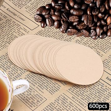500 PCS Unbleached Coffee Filters Papers Compatible with Aeropress