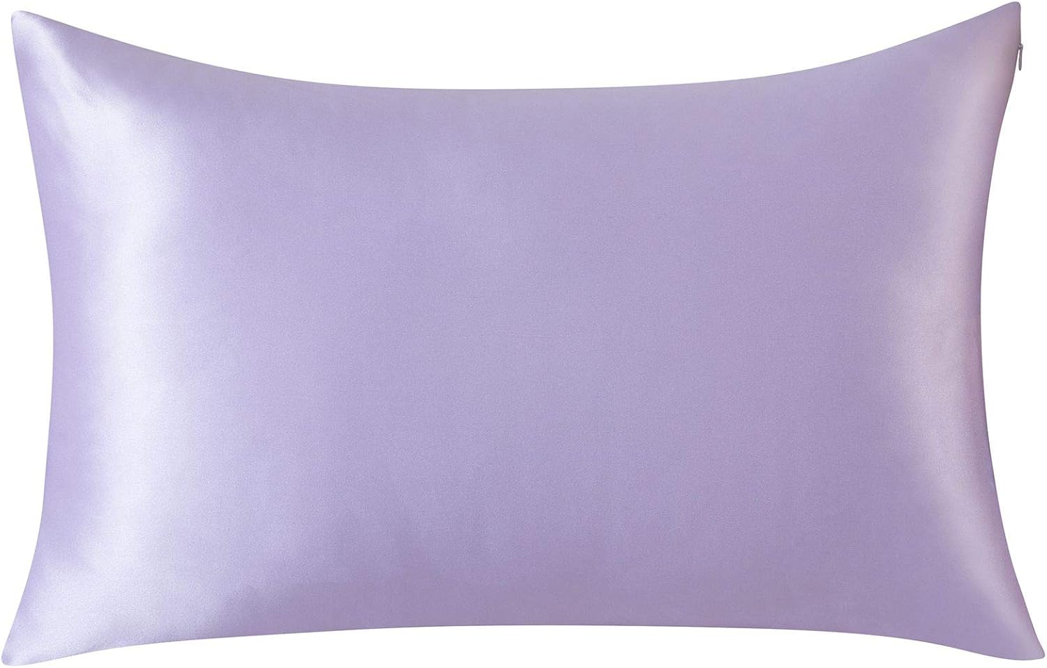 SLPBABY 100% Natural Pure Silk Pillowcase for Hair and Skin, Both Side 19 Momme Silk, Luxury Smooth Satin Pillowcase Cover with Hidden Zipper (King, Lavender)