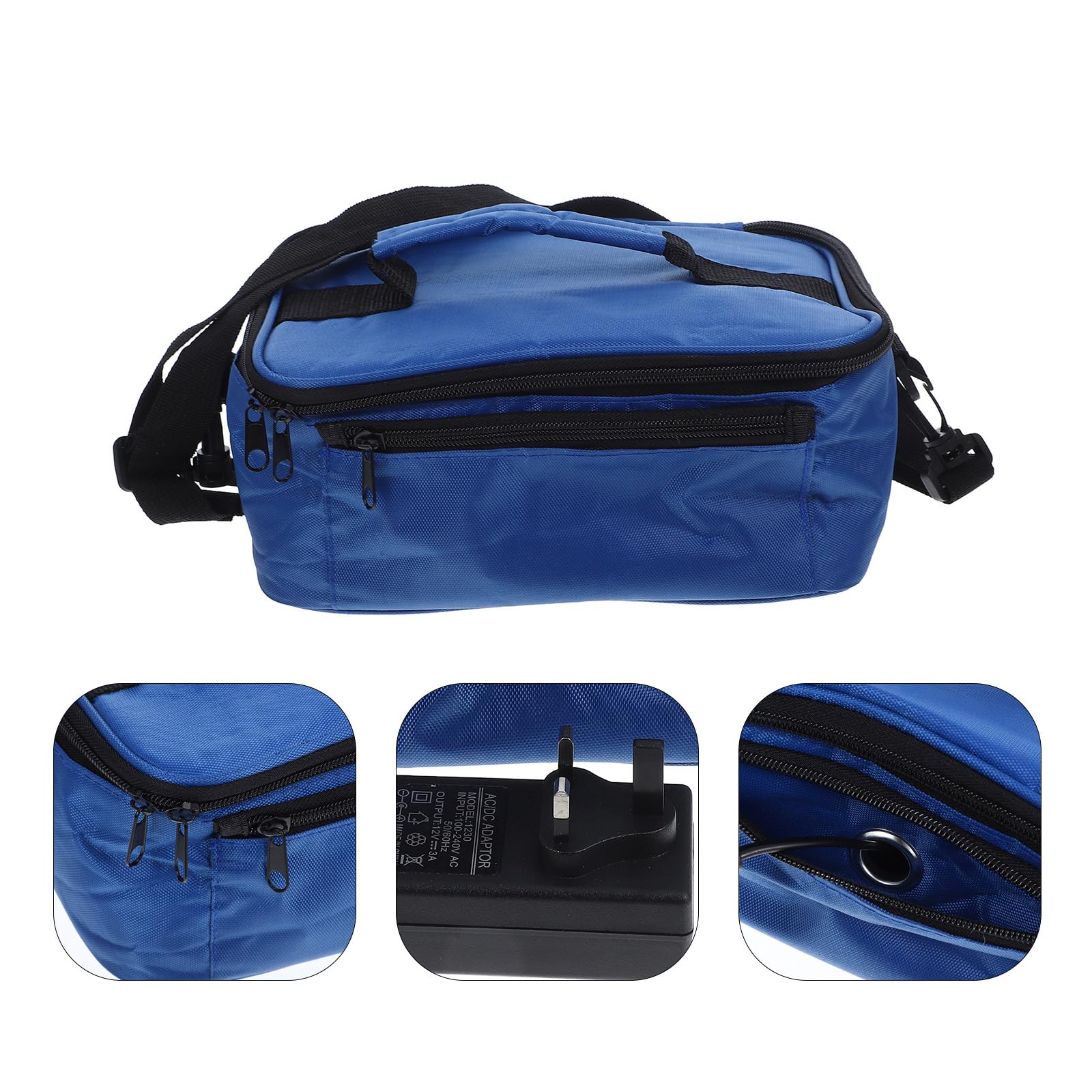 FOMIYES Bolsa Térmica Calefacción 12v Hecha de Tela Oxford y Abs para Almuerzo para Automóvil Adecuado para Oficina y Viajes
