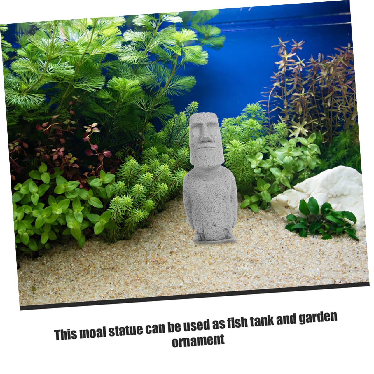PRETYZOOM 5 Pezzi Moai Statua Ornamenti Serbatoio Di Pesce Moai Isola Di Pasqua Ornamento Fish Tank Decor Fish Tank Figurine Serbatoio Aria Acquario Accessori Per Acquario Fish Tank Statue