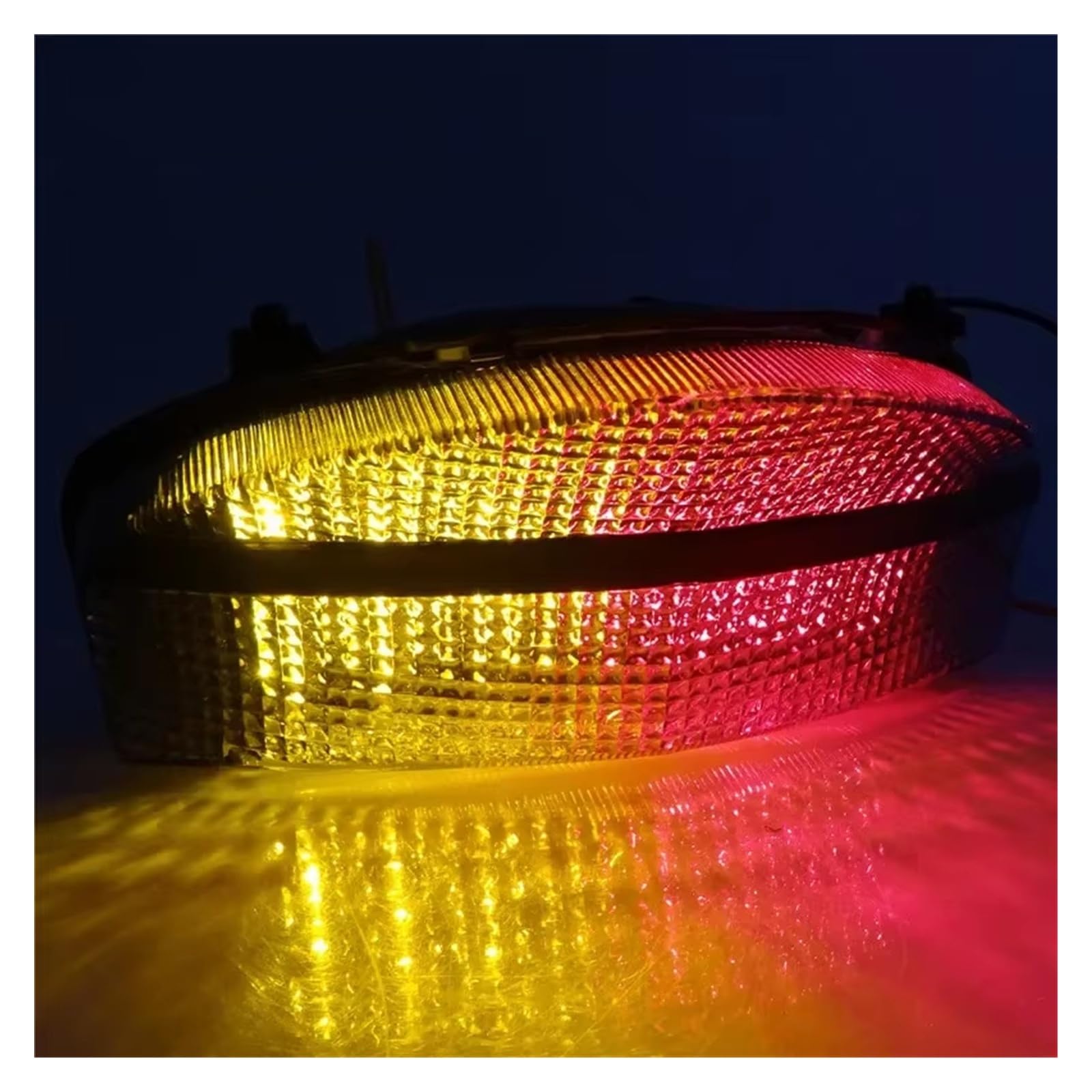 luz Trasera Motocicleta Para CBR929RR 2000-2001 Luz Trasera Freno Trasero Señales De Giro Lámpara De Luz Led Integrada(Clear Lens)