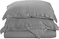 Vista 52 de SUPERIOR Juego de funda de edredón de 400 hilos, algodón de fibra larga premium, King/Cal King, color azul marino