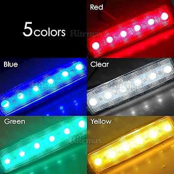 Amazon.co.jp: トラック LEDサイドマーカー 角型 12V専用 片側 6