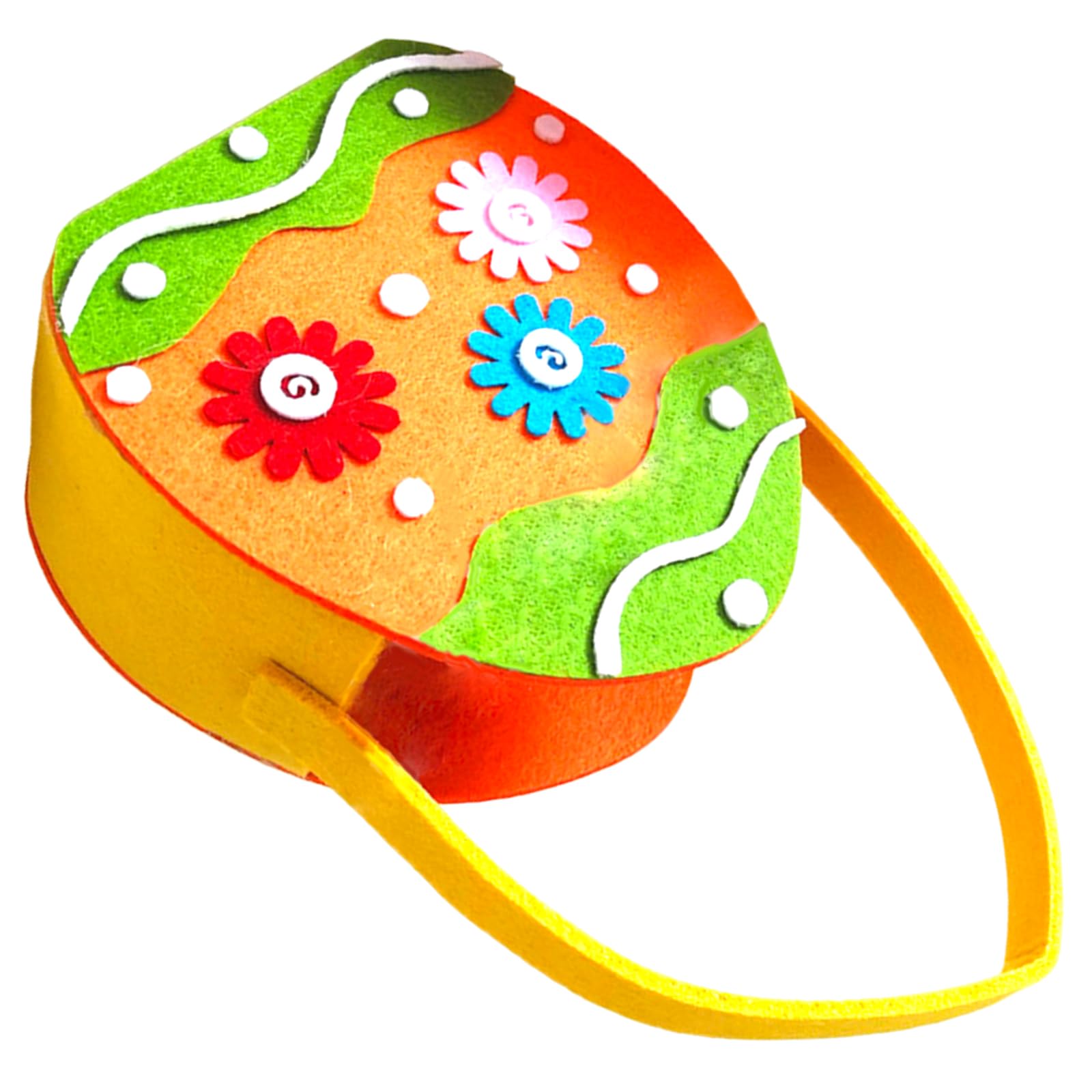 Jazuaiao Felt Basket for Easters Storage and Decoration Animal Candy Bag with Carrying Handle Festival Party Supplies Portable Easters Bag