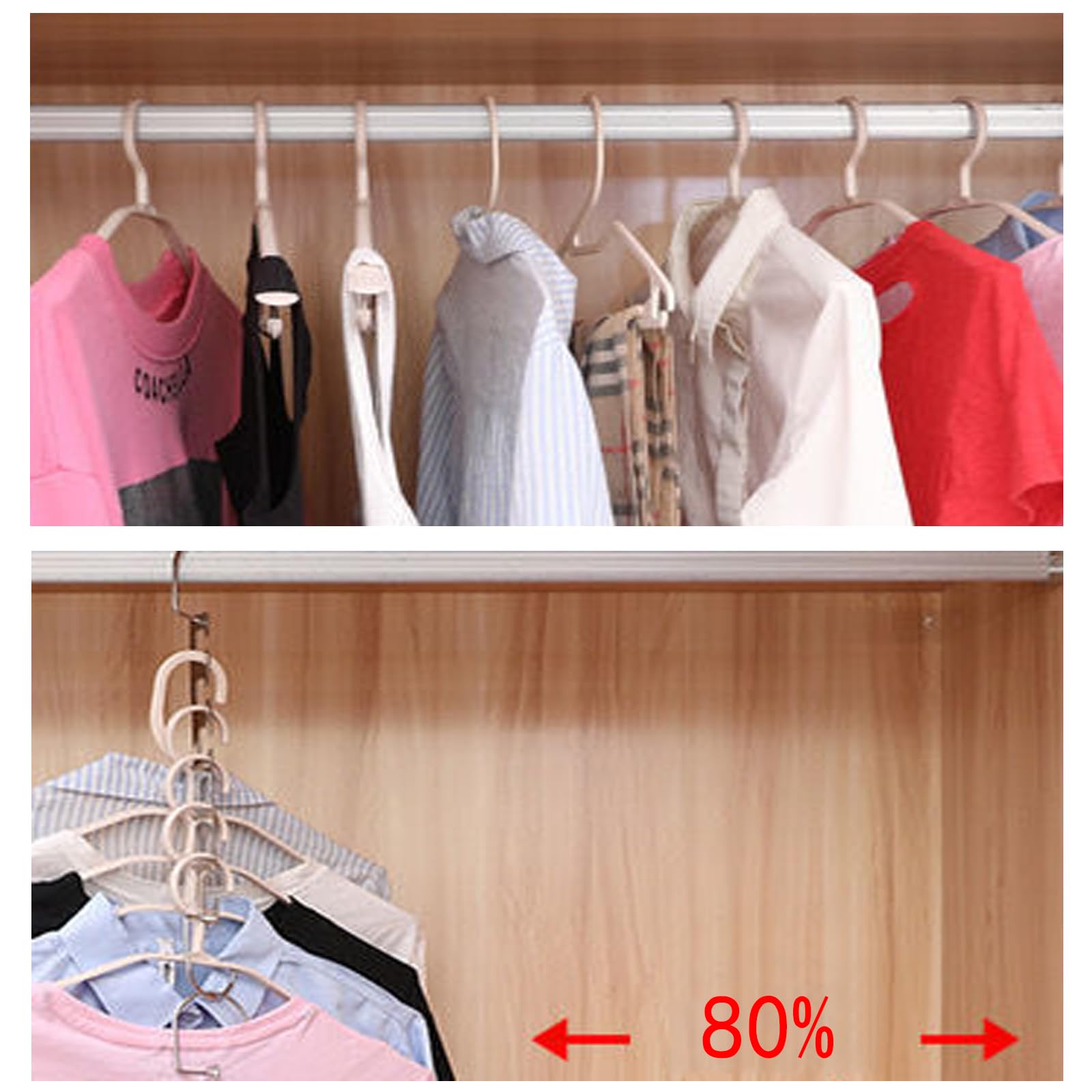 Armario Ropa Percha Closet Colgador De Ropa Ahorra Espacio Gancho