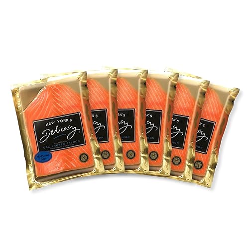 Miniatura 10 de New York's Delicacy Nova de salmón ahumado – Paquete de 8 onzas (paquete de 1) – galardonado, pre-cortado, totalmente recortado – Kosher, sin