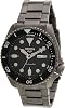 Seiko 5 Sport Black Dial Gunmetal Grey Stainless Steel Automatic Mens Watch SRPD65K1
