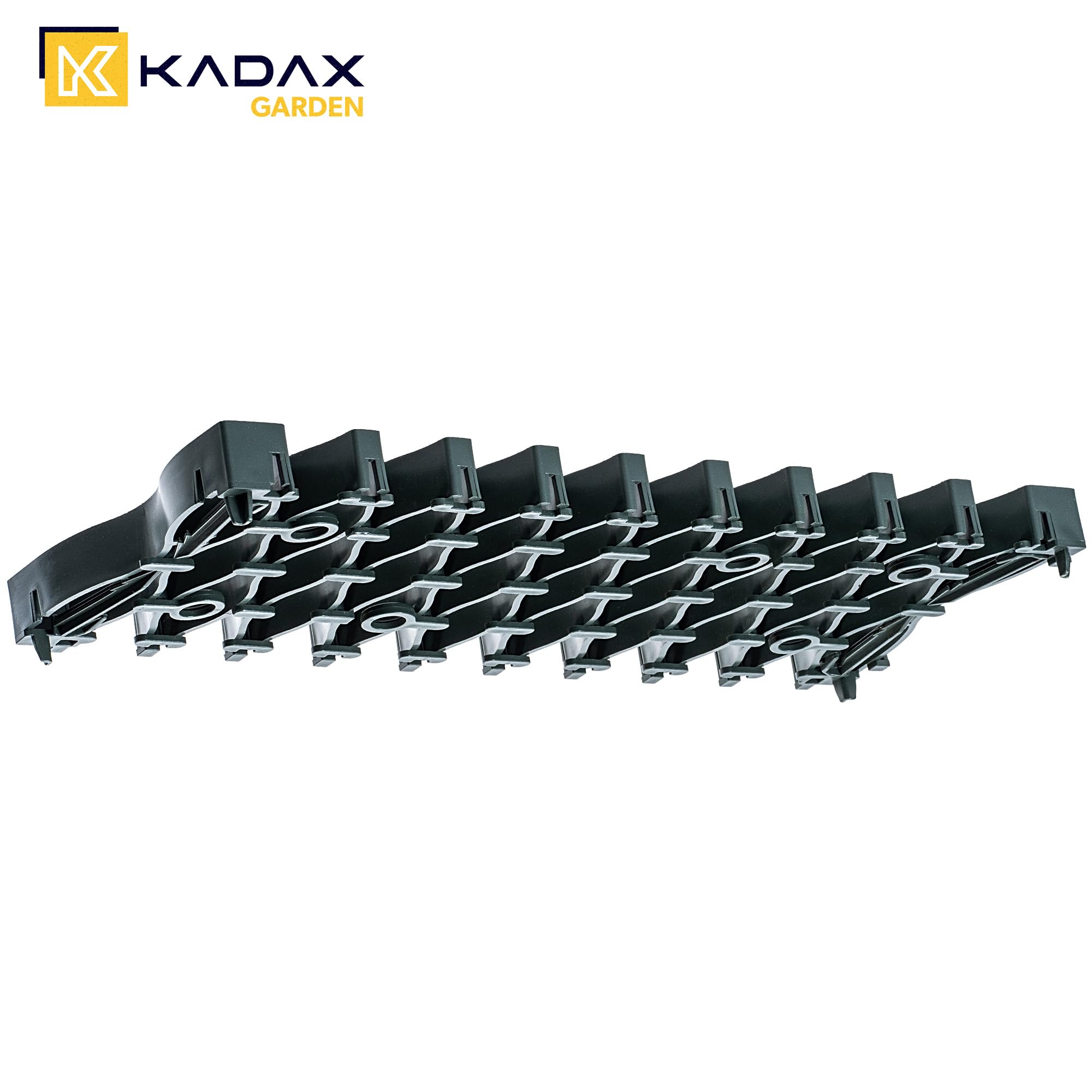KADAX 20 rejillas de protección de césped para robot cortacésped, 47 x 20 cm, rejilla de césped para proteger contra daños causados por robots cortacésped, placas de plástico (verde)
