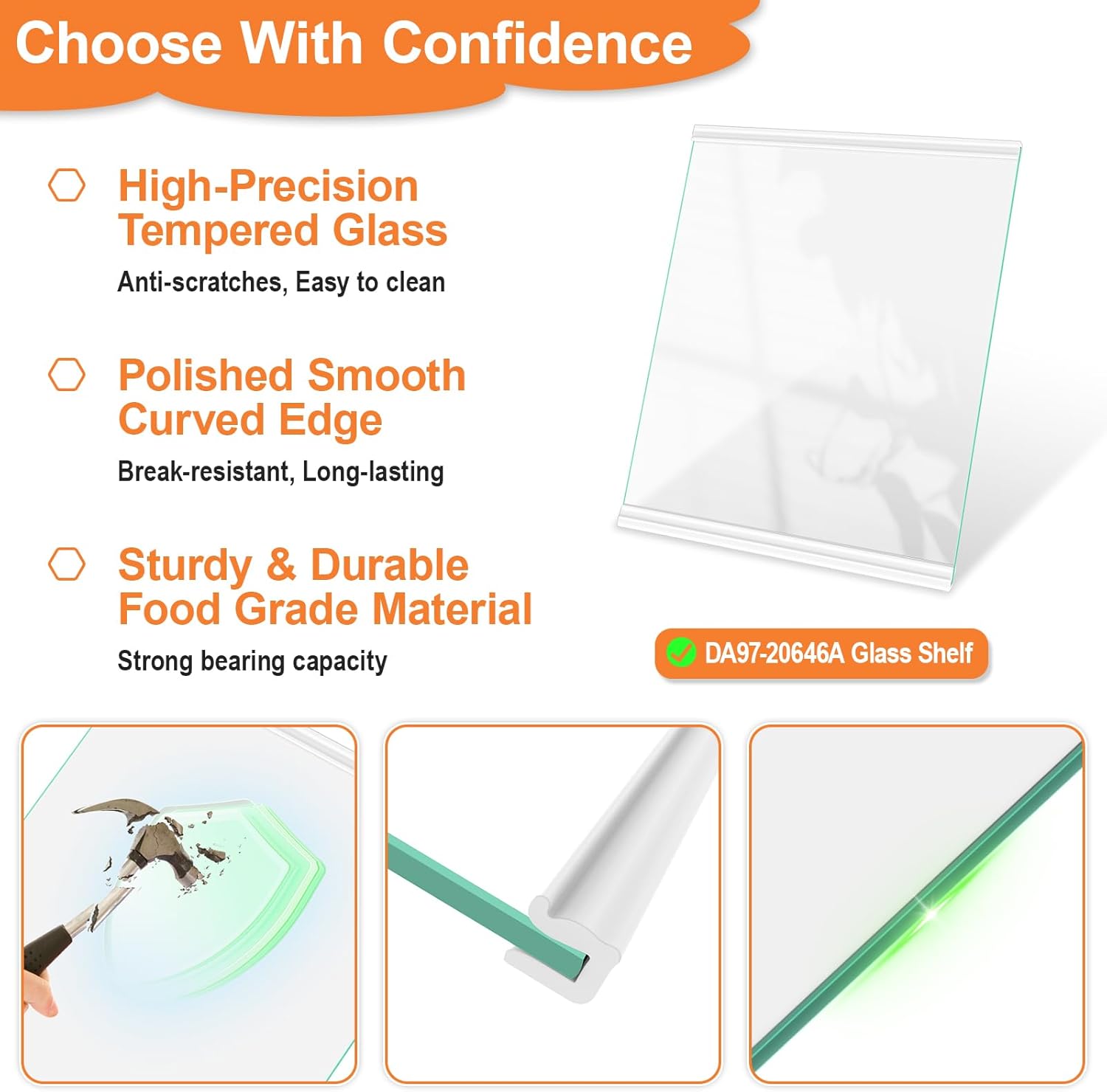 Tomato Man's Samsung Fridge Glass Shelf