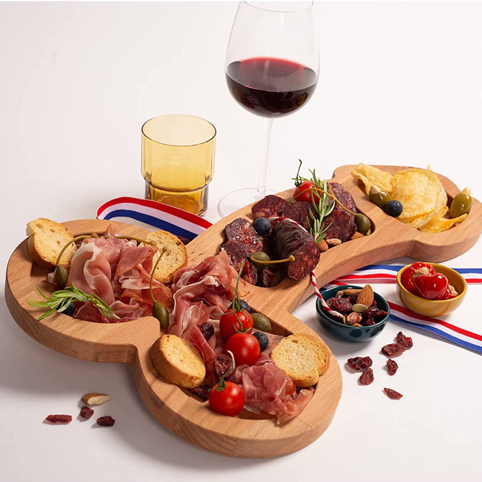 Tagliere In Legno di Faggio Massello Appendi Prosciutto e Formaggi