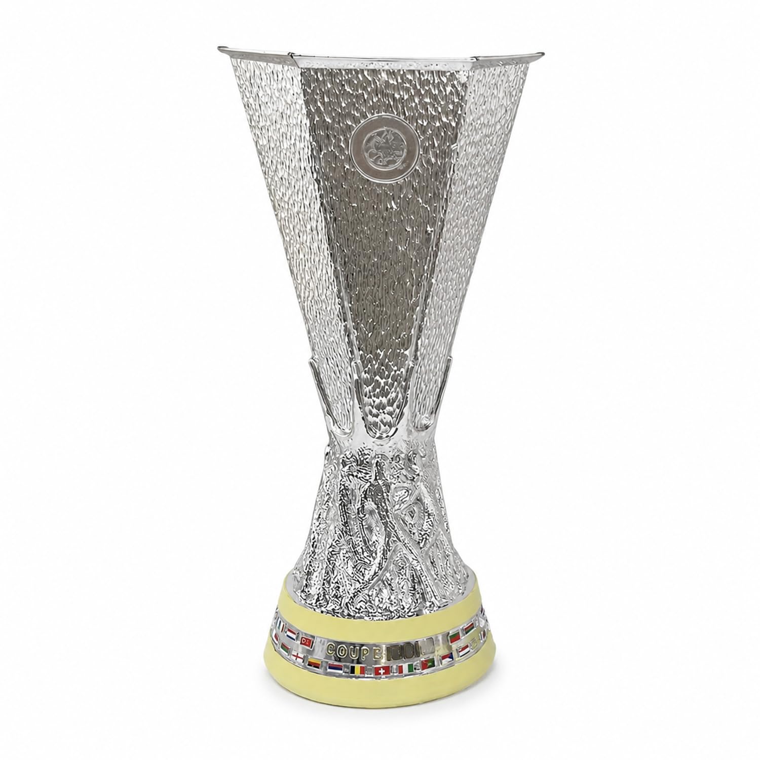 Europäische Fußball Liga Trophäe Replik, Champions Soccer Cup, Fußball Fan Geschenk, Schreibtisch Deko für Club, Home Office, Regal, Fanraum, Bar,32cm | 3 Größe Silberharz Liga Champions Pokal, Fanartikel Geschenk, Sammler, Souvenir, Büro, Regal, Fanraum