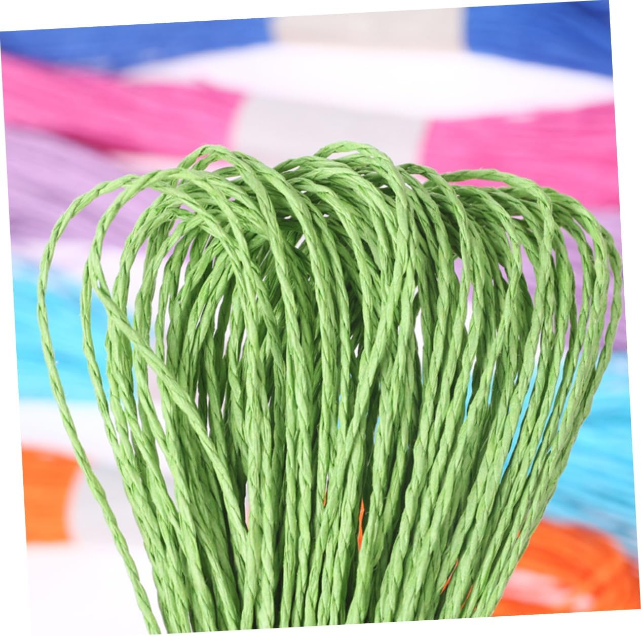 Lurrose 3pcs 218 Paper Twine Raffia Paper Cord 218 Yards Braided Rope DIY Decorations