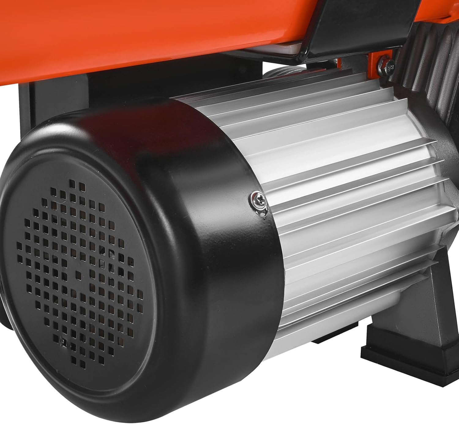 Diagram showing dimensions and key specifications of the VEVOR Electric Log Splitter