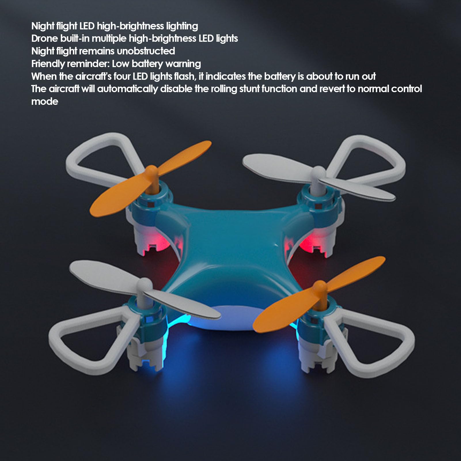 Fabater Mini Drone Radiocomandato, con Luce LED