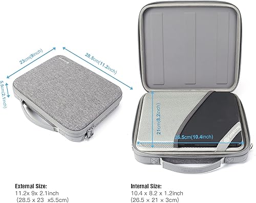 Miniatura 8 de Smatree Funda rígida para iPad de 8.3 a 11 pulgadas para iPad Pro 2022 de 11 pulgadas, iPad Air 2022 de 10.9 pulgadas, bolsa de manga para iPad