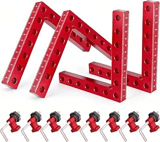 Corner Clamp for Woodworking,4pcs 5.5"x 5.5" Clamps Aluminum Alloy Positioning Squares Woodworking Tools,90 Degree Corner Clamps for Woodworking for DIY Cabinets,Picture Frames,Drawers