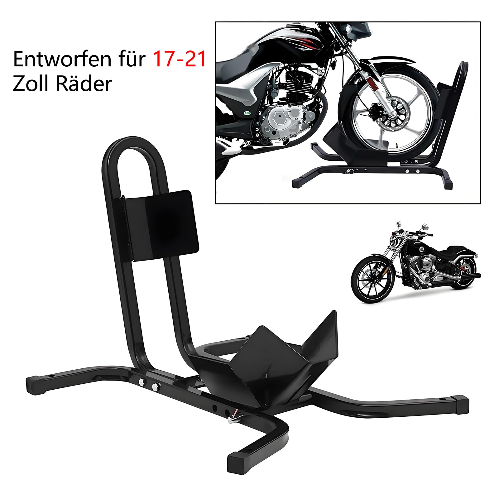 Cavalletto per moto, bilanciere per moto, colore nero