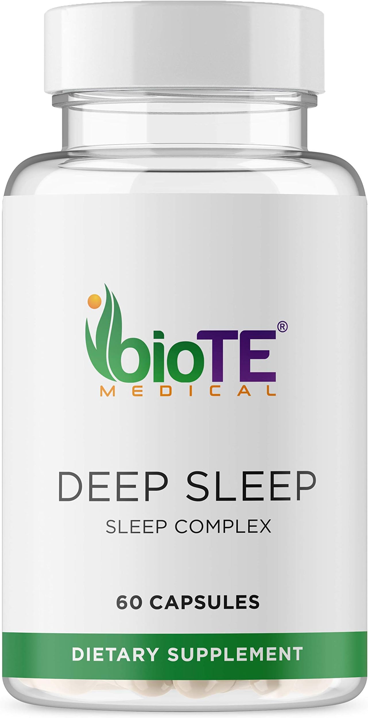 Biote Medical - Deep Sleep - Practitioner-Grade Nutraceuticals - Restfulness + Awake Refreshed (60 capsules)