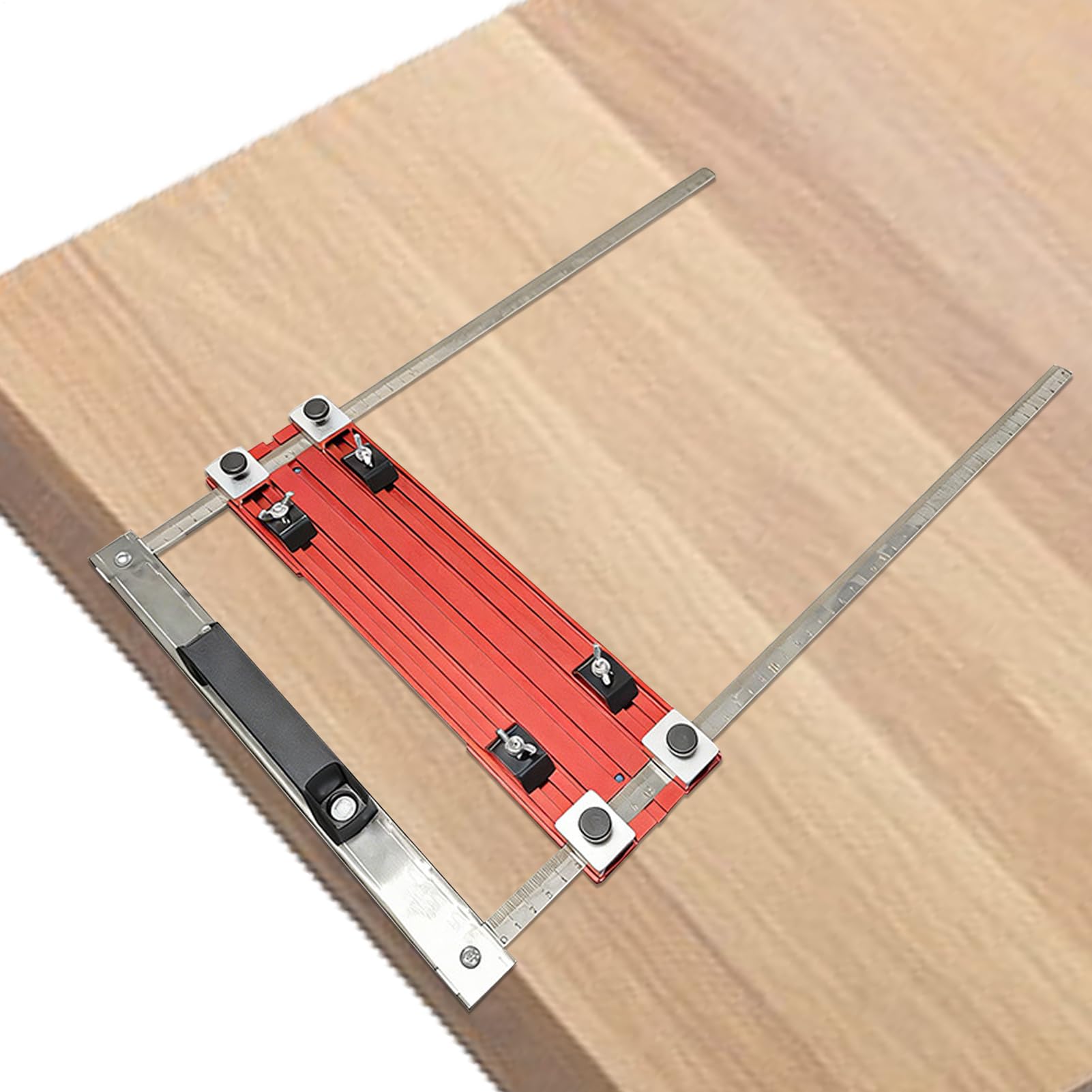 Guía de Borde para Posicionamiento Posicionador Ajustable para Recortes | Herramienta de Posicionamiento para Carpintería para Recortar Muebles de Armario con Sierra