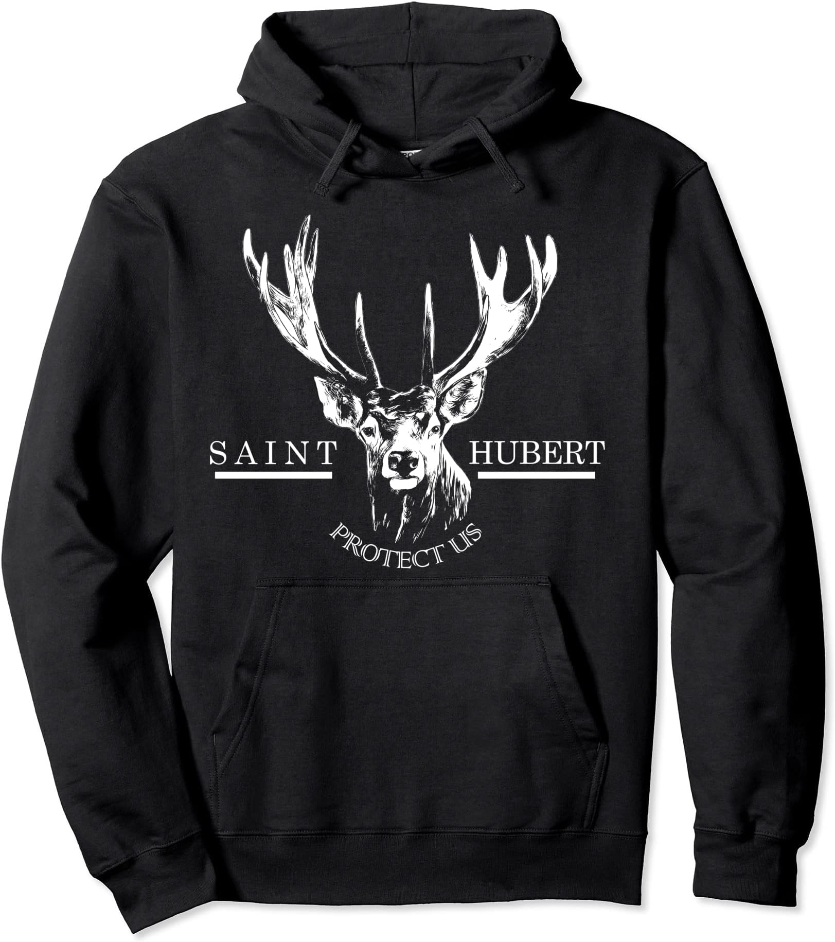Catholics St.HubertusSt. Hubert Hubertus Patron Saint of Hunters Stag Gifts Pullover HoodieOEKO-TEX STANDARD 100