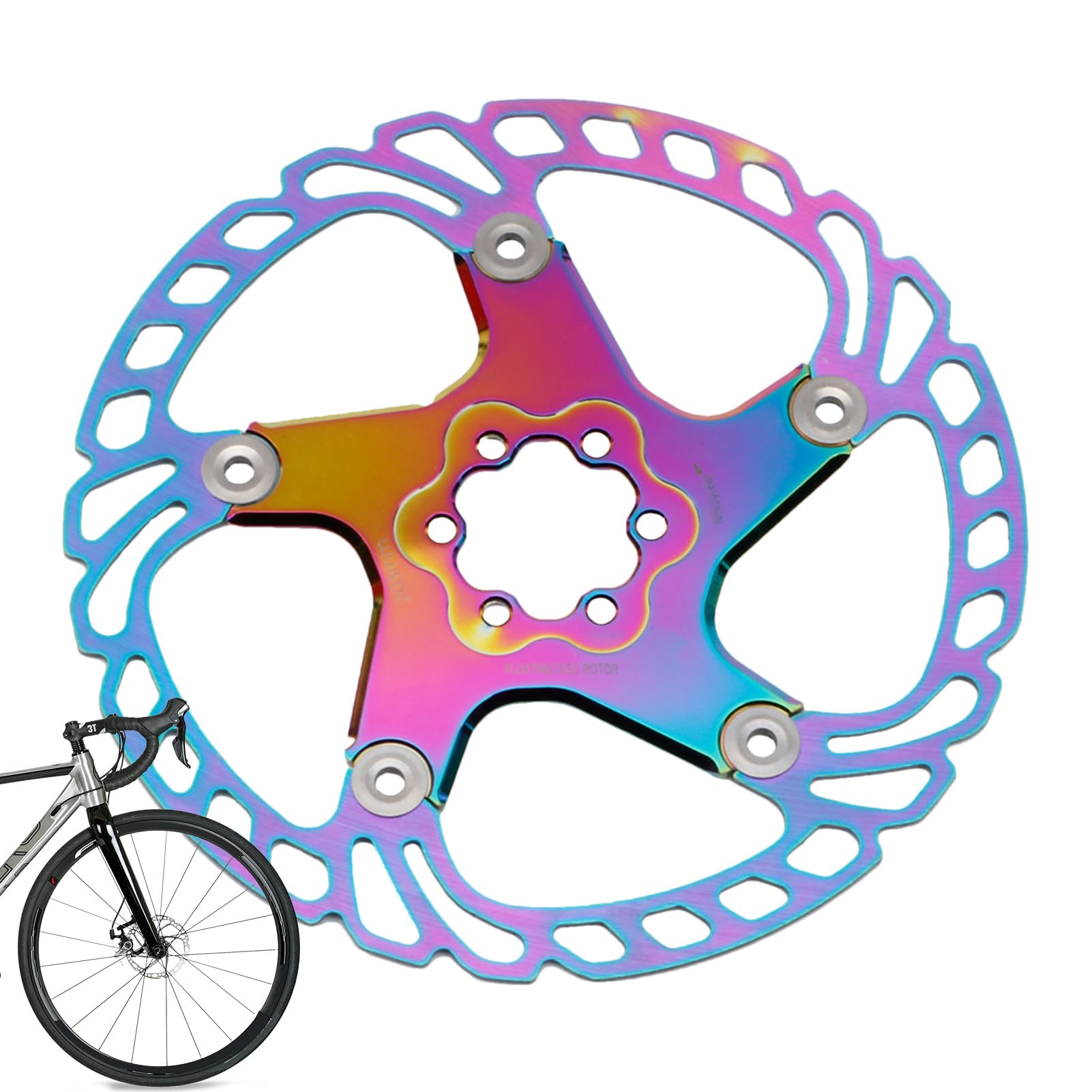 Rotore Del Freno A Disco Per Biciclette Parti di Ricambio Ciclismo Colorate | Rotori Per Freni A Disco Di Bicicletta Per Officina Garage Riparazione e Manutenzione Casa Routine