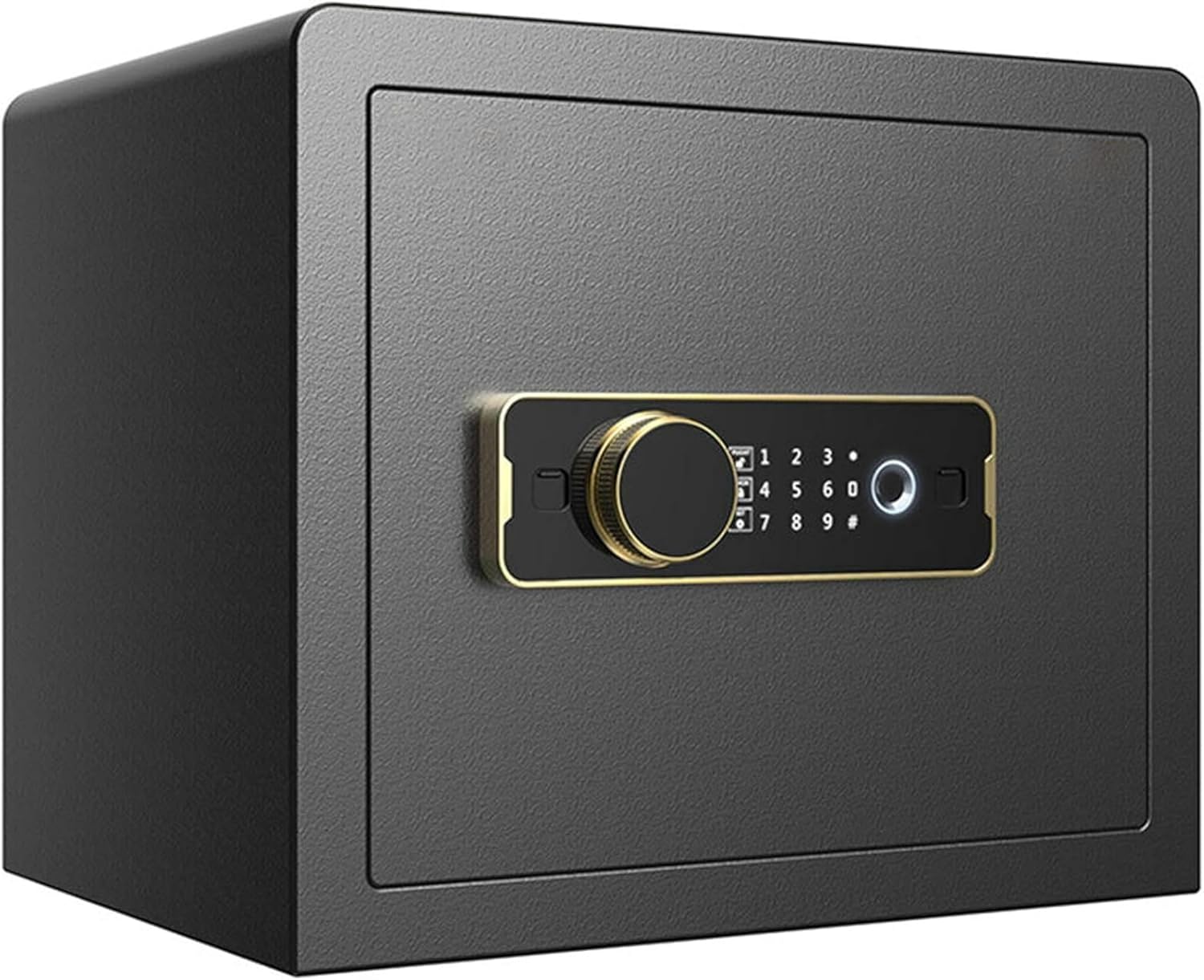 AMNOOL Steel Home Security Safe Heavy Duty Fireproof with Programmable Keypad Lock, Secure Documents, Jewelry, Valuables, for Home Jewelry, Money, Business Office Travel, Brown-1