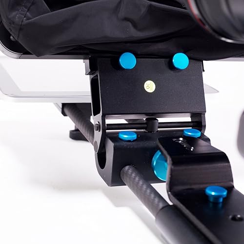 Miniatura 7 de Sistema de teleprompter móvil  Construcción de fibra de carbono y aluminio  Capucha de nailon y visera antirreflejo  Vidrio divisor de haz diagonal