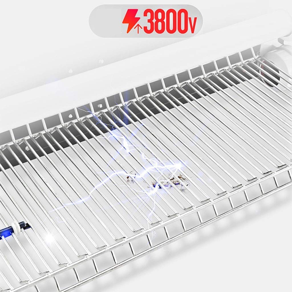 Trampa para Mosquitos Lámpara antimosquitos eléctrica Matamosquitos Inteligente para Exteriores Resistente al Agua Montaje en Pared Jardín Porche Trampa para Mosquitos para Uso doméstico y c