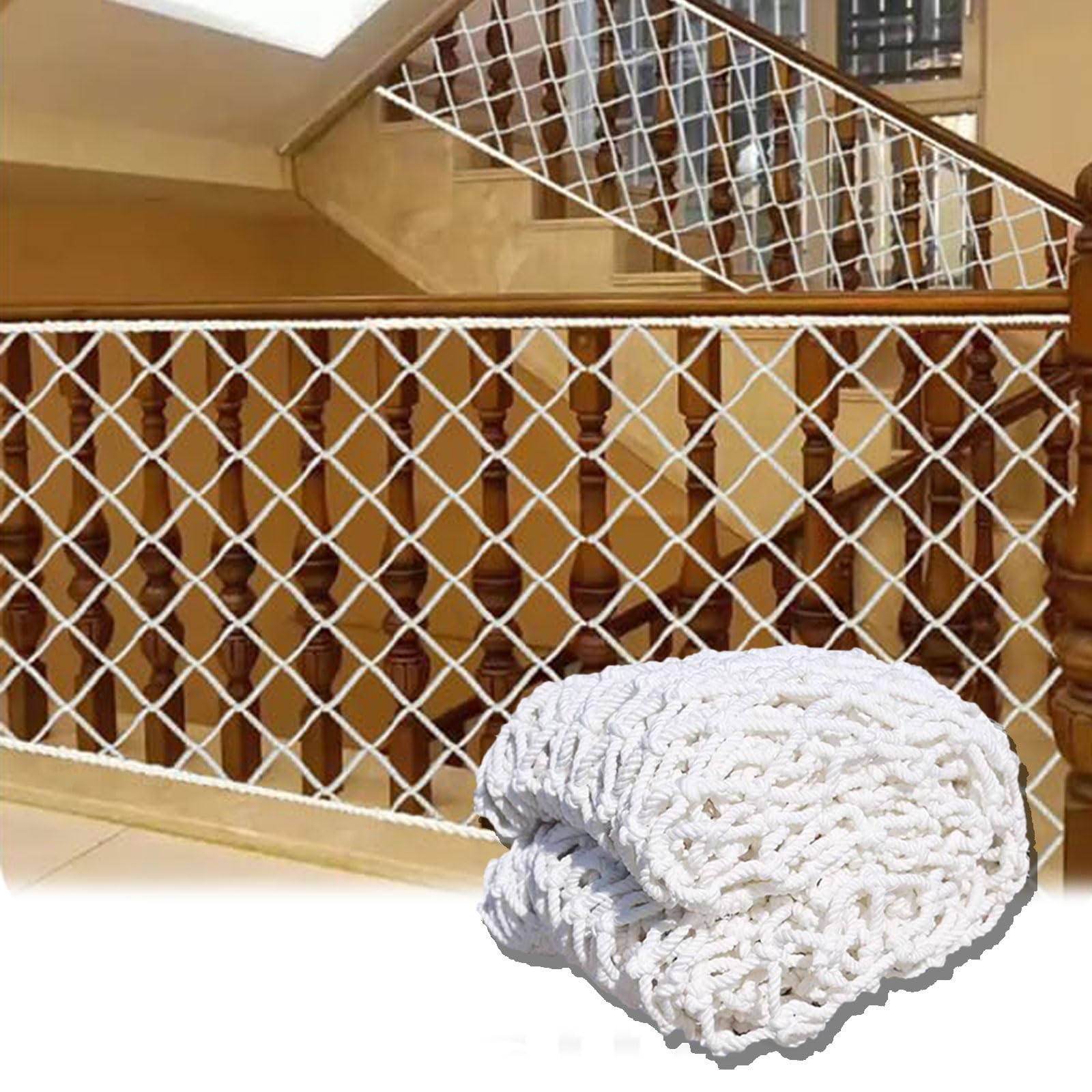 Filet de balcon de 3 x 4,8 m pour la sécurité des animaux