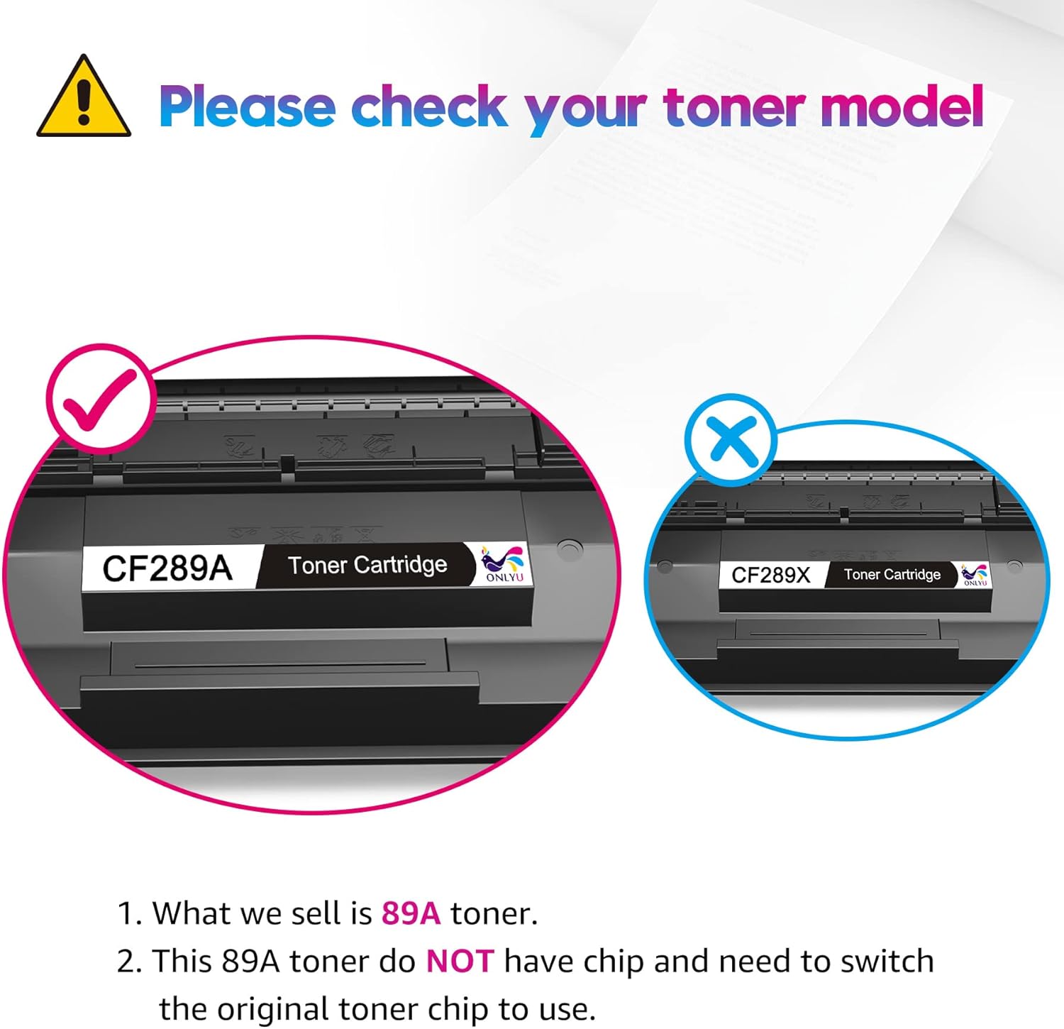 Up To 40% OFF ONLYU Compatible Toner Cartridge Replacement for HP 89A CF289A 89X CF289X for HP Enterprise M507 M507n M507dn M507X MFP M528c M528z M528dn M528f Printer (Black, 1-Pack)