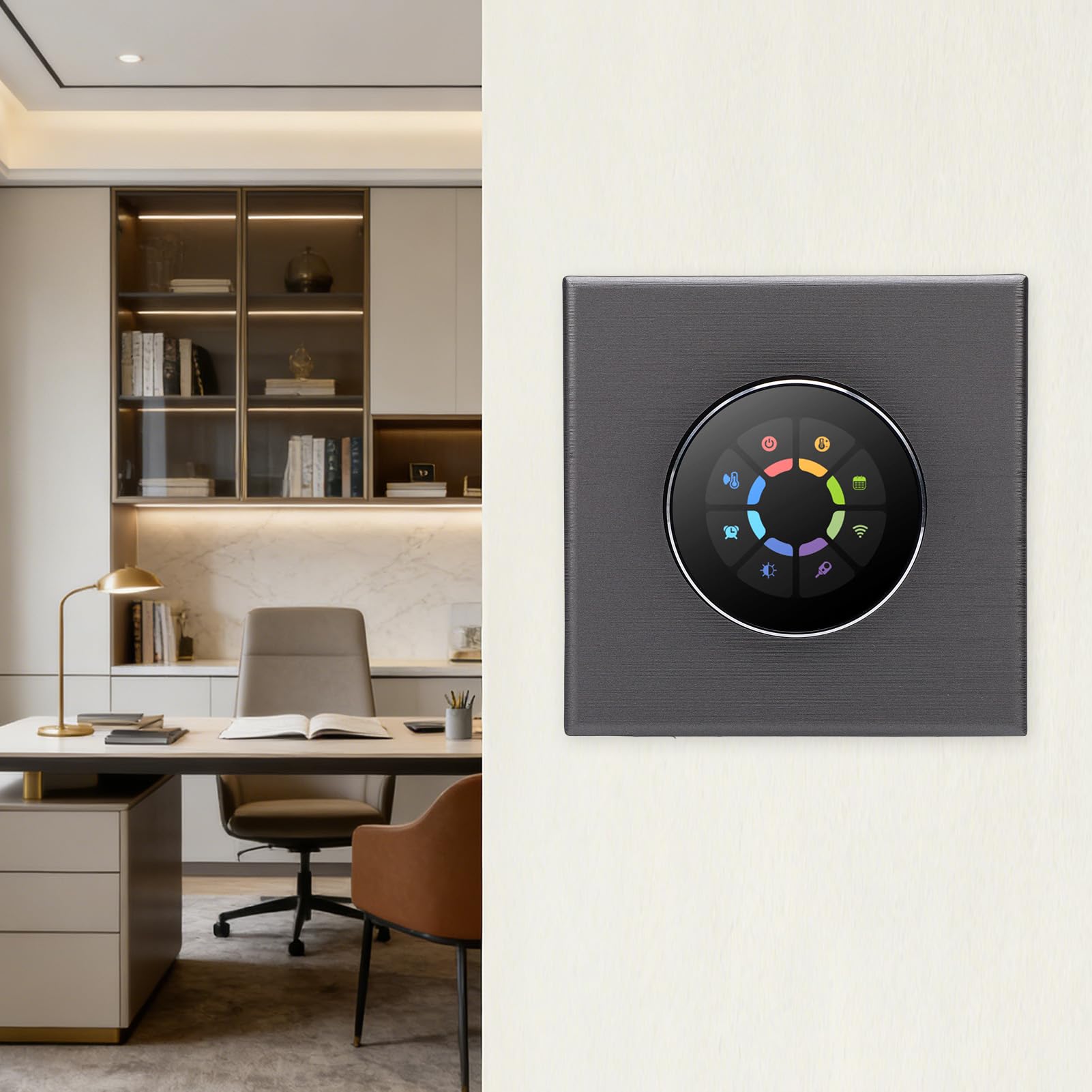 FILFEEL Termostato Wi-Fi per Manopola con Display TFT 240x240, Dispositivo
