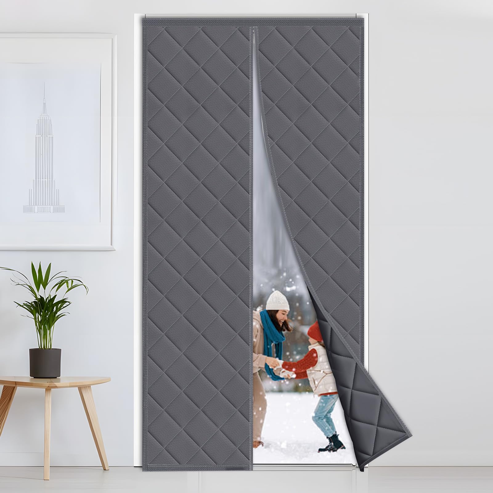 Tenda Termica Isolante Freddo e Caldo Diealles Shine 90 x 200cm, Magnetica per Porte