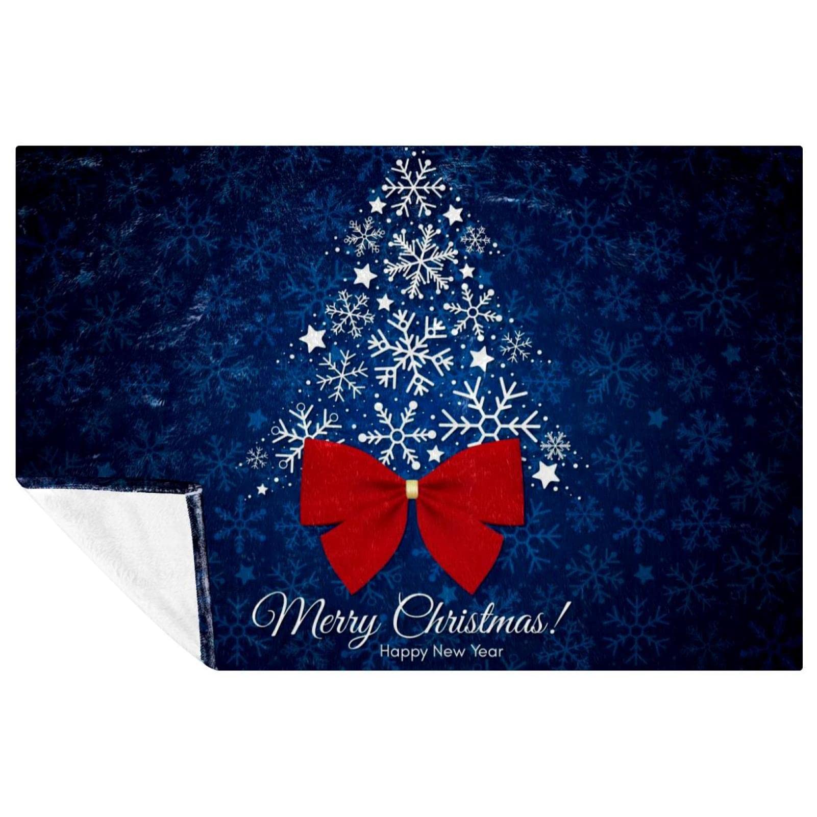 Couverture de Noël pour lit et canapé, plaid chaud 150x100 cm contre le froid