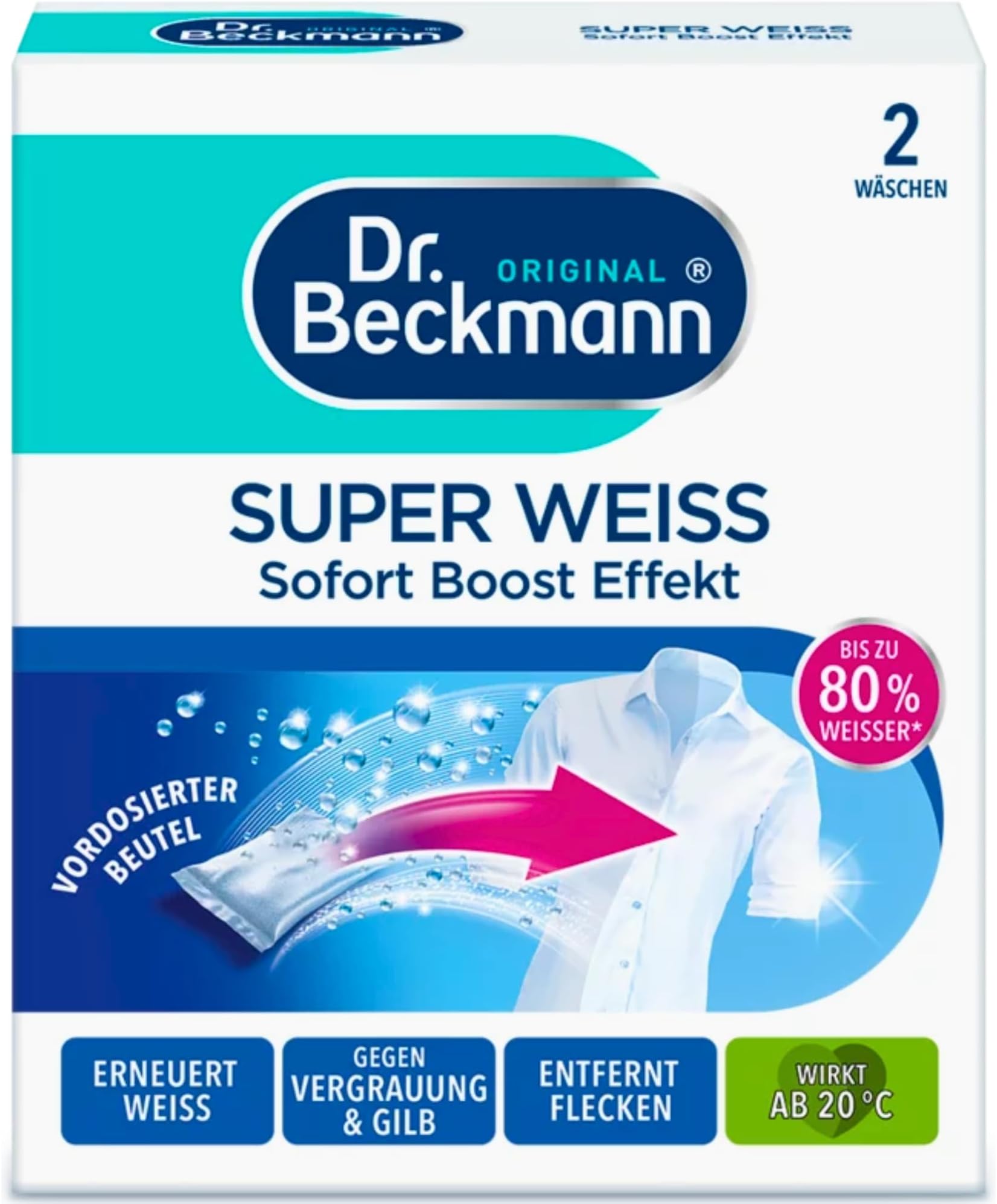 Super Weiß + Fleckentferner 2 x 40 g