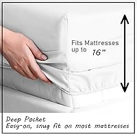 Vista 6 de Bear Sheets Queen Size, Animal Bed Sheets, Patterned Bedding Sheets & Pillowcases 4 Piece Set - Soft Microfiber Deep Pocket Fitted Sheet & Flat