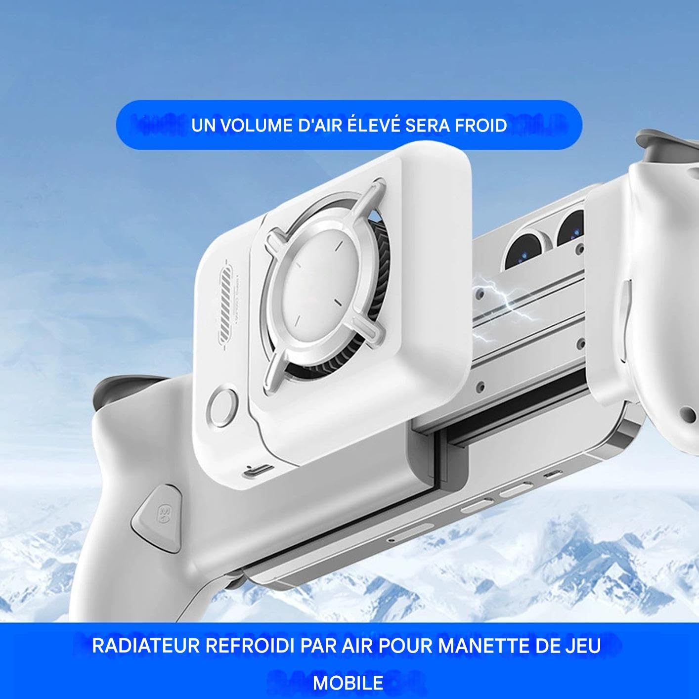 Ventilateur De Manette De Jeu,Dispositif de Rafraîchissement Pour Extension de Manette | Portable 3 Vitesses Réglable Maison Voyage Adultes