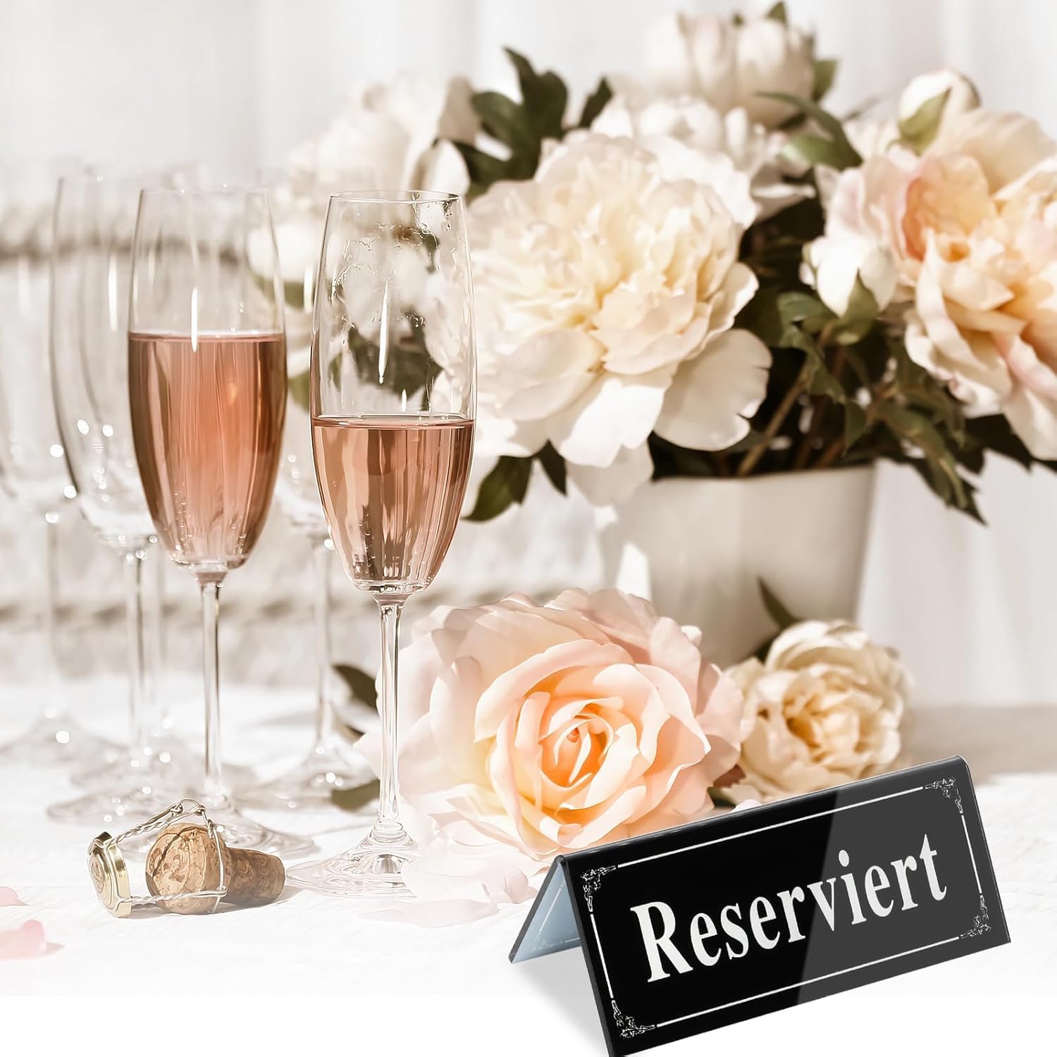 5 Stück Acryl Reserviert schilder Tischschild 12 * 6cm Reservierte Tischkarten Gastreservierung Tisch-Sitzschild Für Restaurant Hochzeit Sitzreservierung