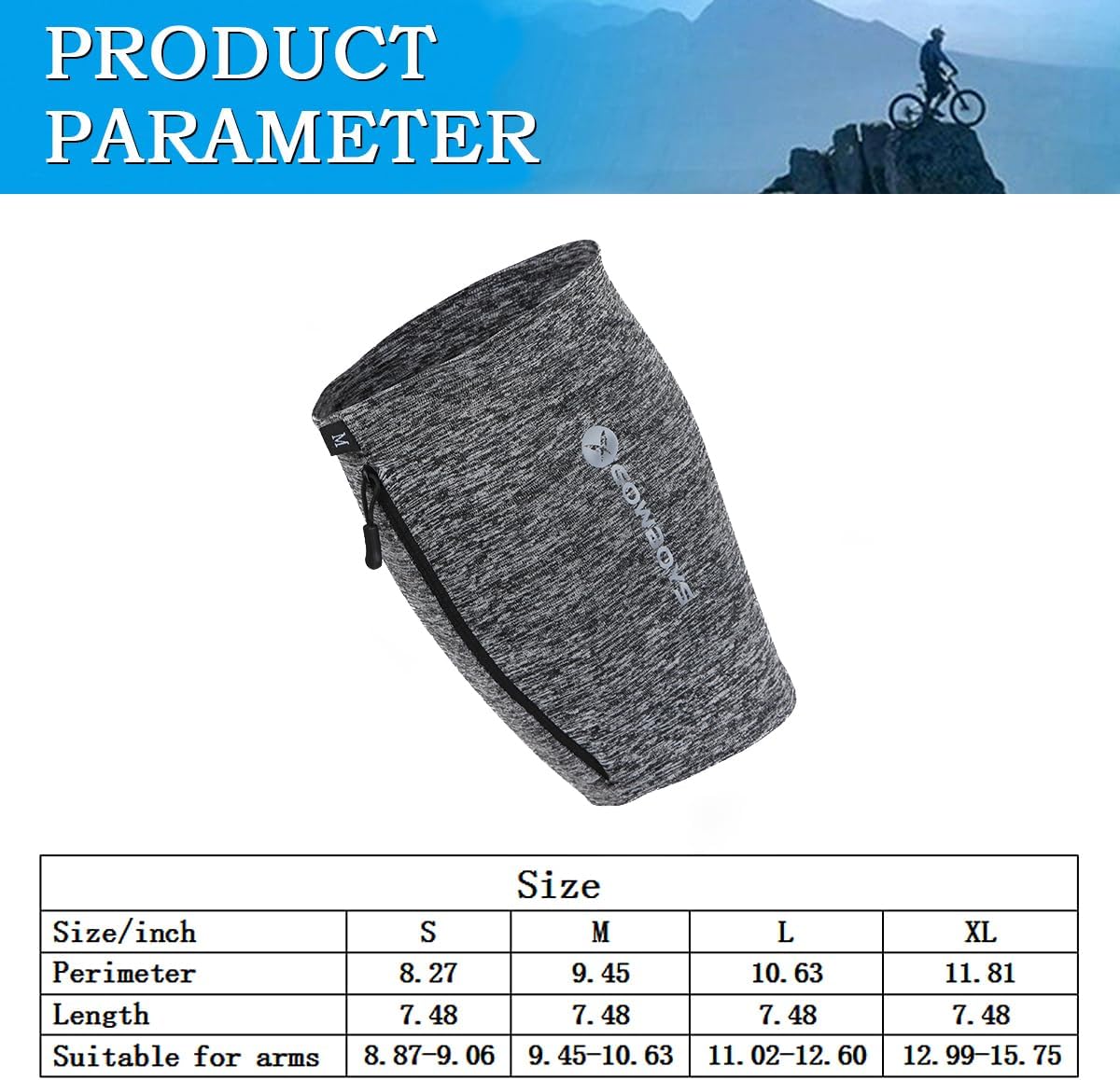 Running Phone Armband for Men Women,Universal Arm Bands for Phones Below 8 Inches,Waterproof Cell Phone Armband for Hiking,Running,Cycling,Climbing(Grey L) - Image 7