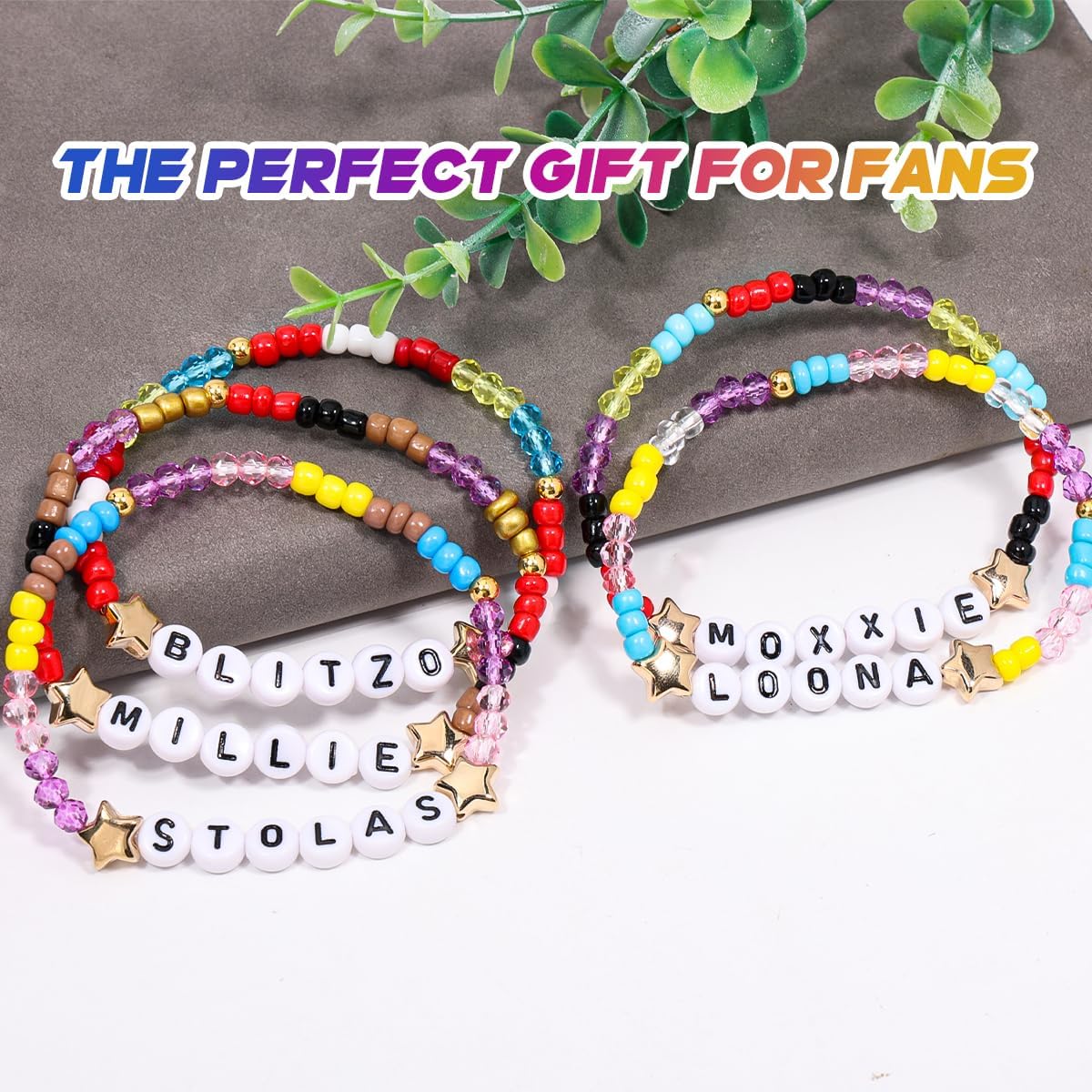 AICase for Helluva Boss Merch Gifts Toys Inspired Bracelets 5 Pcs Stackable Stretch Beaded Friendship Bracelets Party Decorations Costume Cosplay Merchandise Gifts for Fans Women Birthday Christmas - Image 8