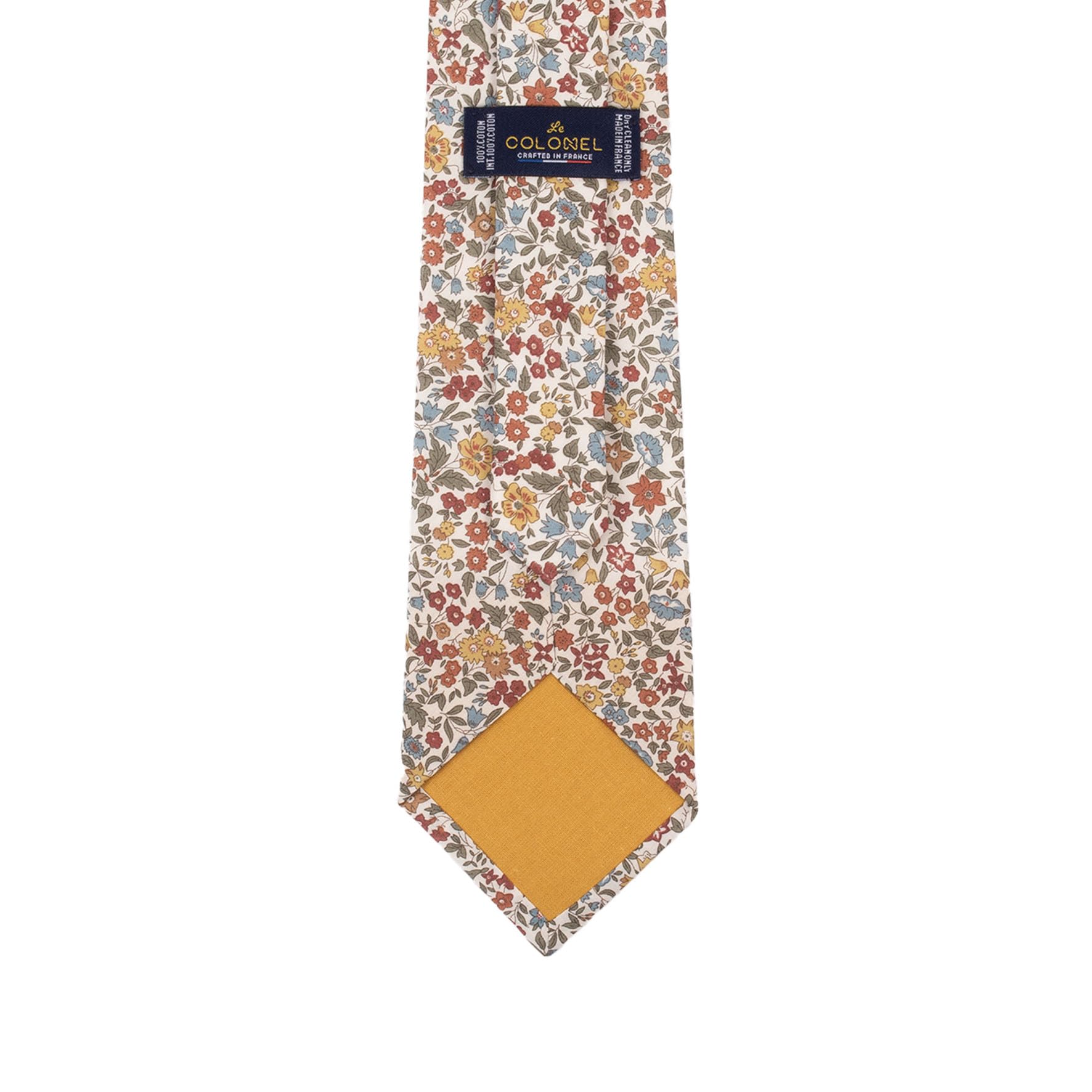 Cravate Liberty Ava safran - Made in France