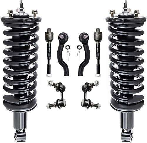 Miniatura 361 de Detroit Axle - Kit de puntales delanteros de 6 piezas para Chevrolet Aveo Aveo5 Pontiac G3 Wave, barra estabilizadora, varillas de acoplamiento