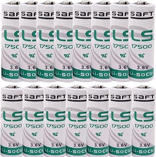 (15Pcs) LS17500 (ER17500) 3.6 Volt A Lithium Batteries (3600 mAh) Replacement Battery for SAFT LS17500 Emergency Backup