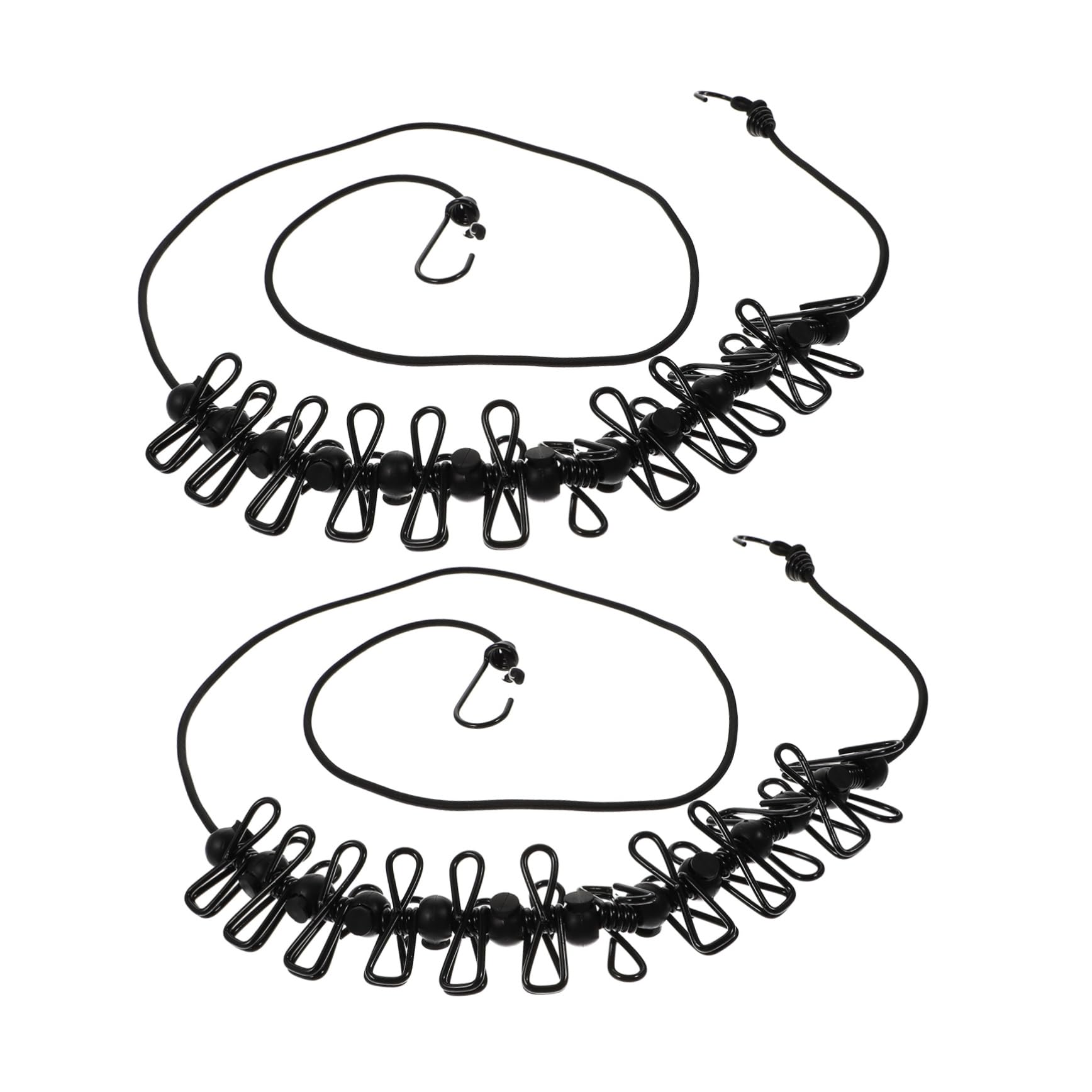 PRETYZOOM 2Pcs Outdoor Clothesline with Windproof Clips Portable and Lightweight Clothesline for Travel Compact for Camping Easy to Use for Outdoor Drying