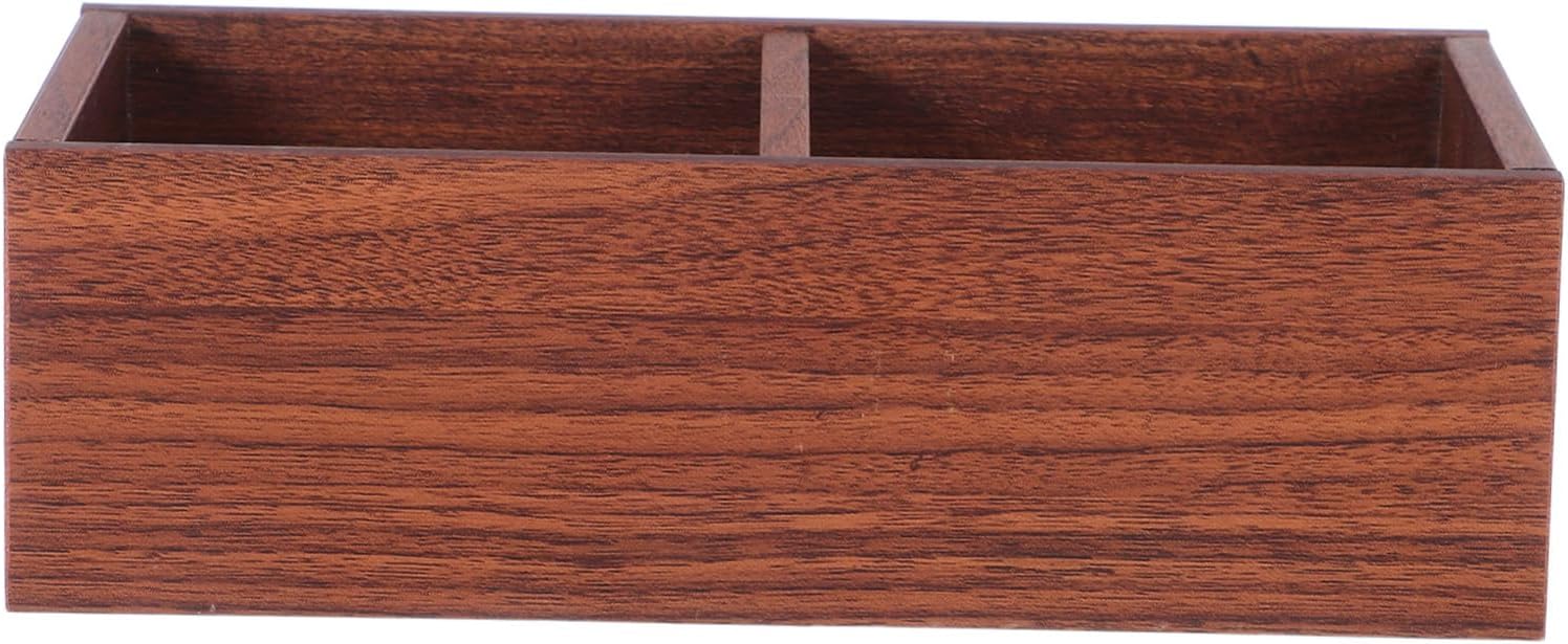 Wooden Tea Bag Organizer Box for Sugar Packets Coffee Countertop