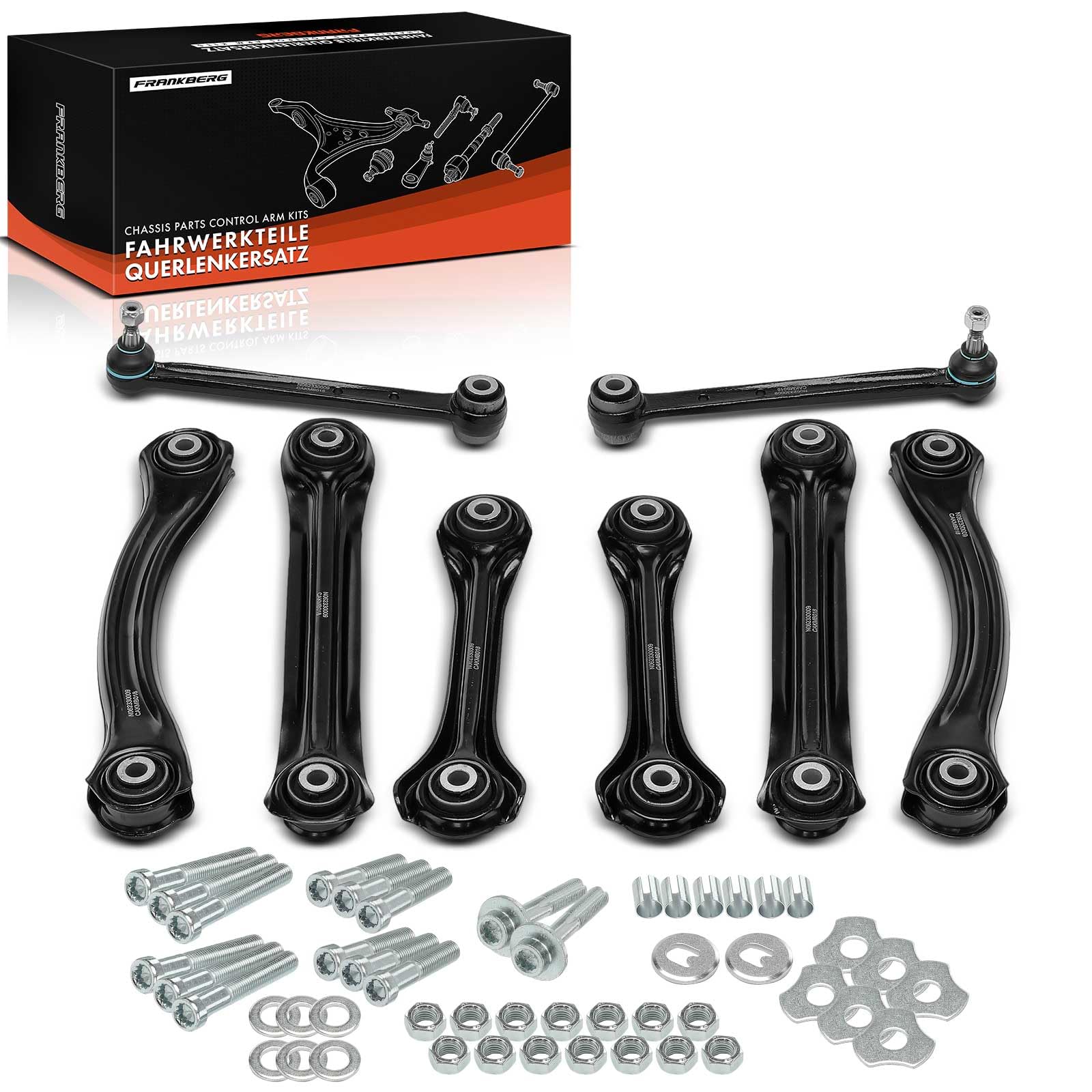 Frankberg 8-Teilig Querlenker Satz Kompatibel mit 190 W201 1.8L-2.6L 1982-1993 124 Coupe C124 2.2L-3.2L 1987-1993 124 Stufenheck W124 2.0L-5.0L 1984-1993 Replace# 2103503806