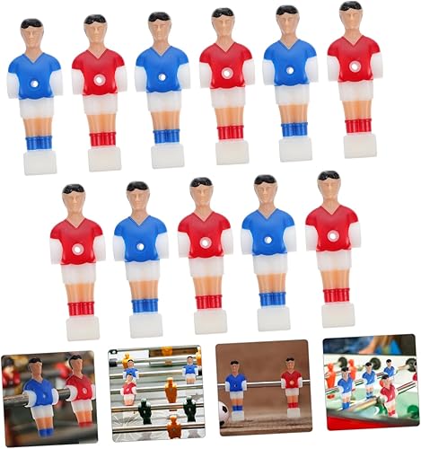 Miniatura 7 de BESTOYARD 22 piezas de fútbol jugador de fútbol jugador de fútbol de repuesto para futbolitos de futbol de mesa de repuesto para niños, futbolito de