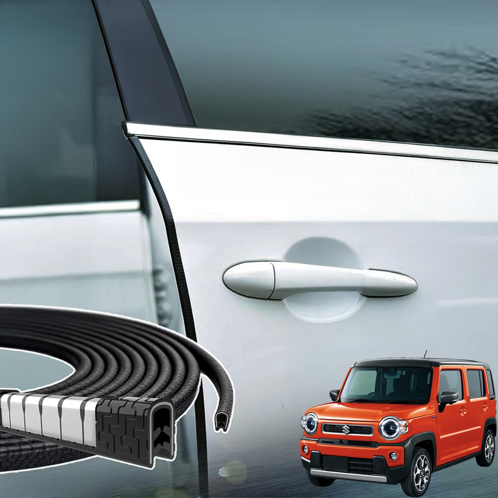 Amazon | WeCar スズキ ハスラー 車 ドアモール エッジプロテクター