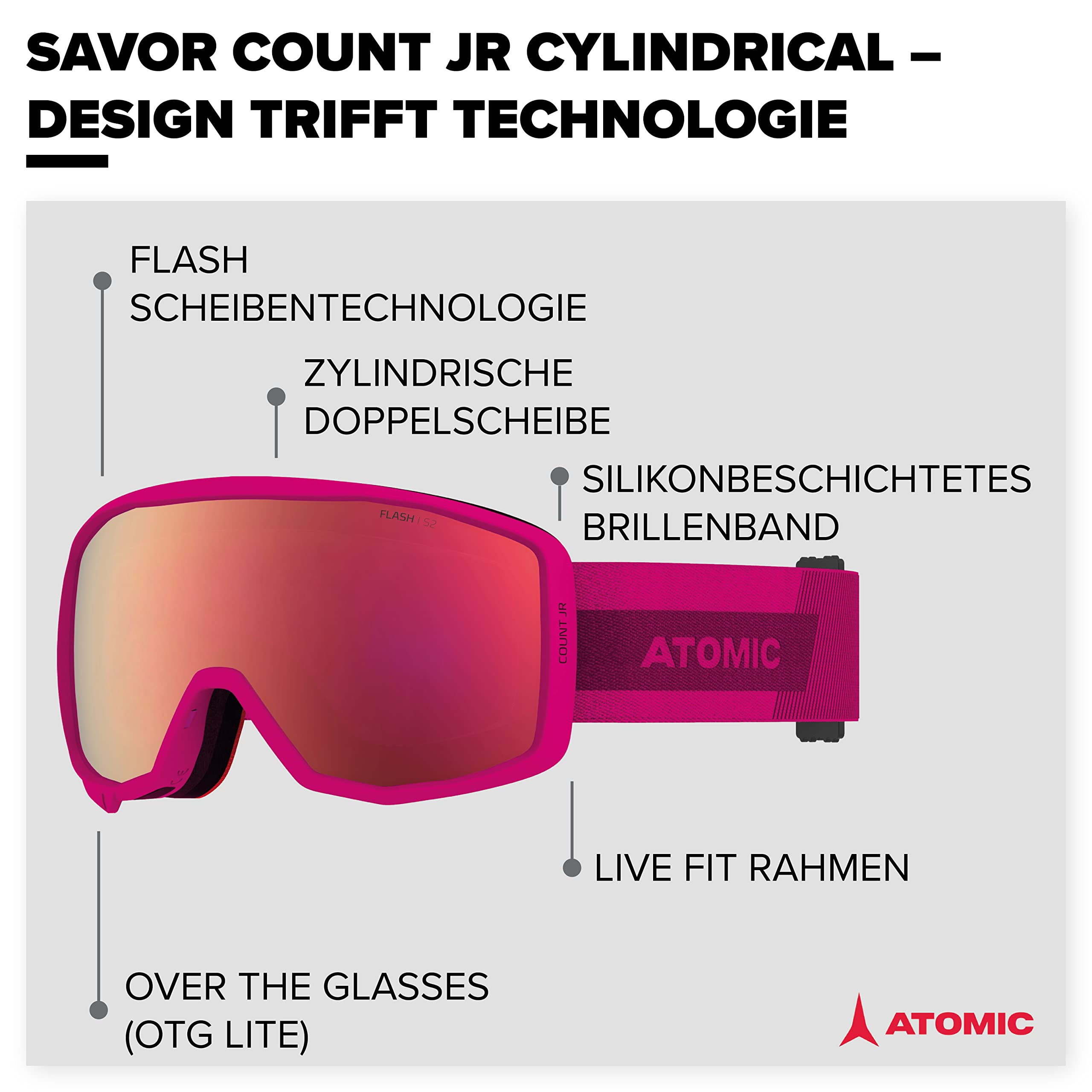 Amazon | アトミック（ATOMIC） スキー スノーボード スノボ ゴーグル