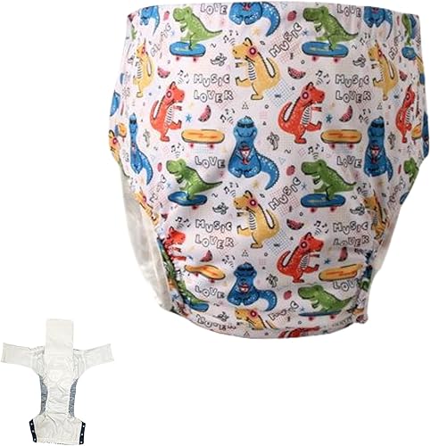 Pañales de tela para adultos, pañal de incontinencia ajustable con broches, pañales de tela a prueba de fugas, pañales para el cuidado de la