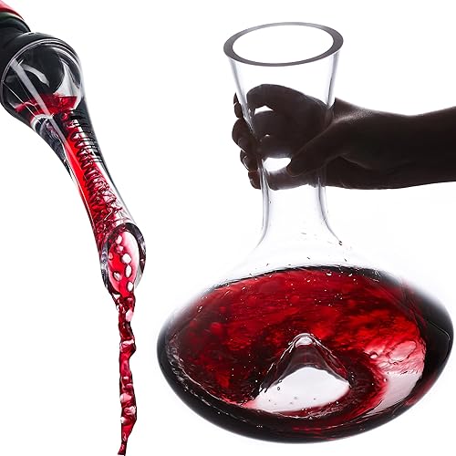 Paquete de vertedor aireador de vino y decantador de vino Citadel por Vintorio